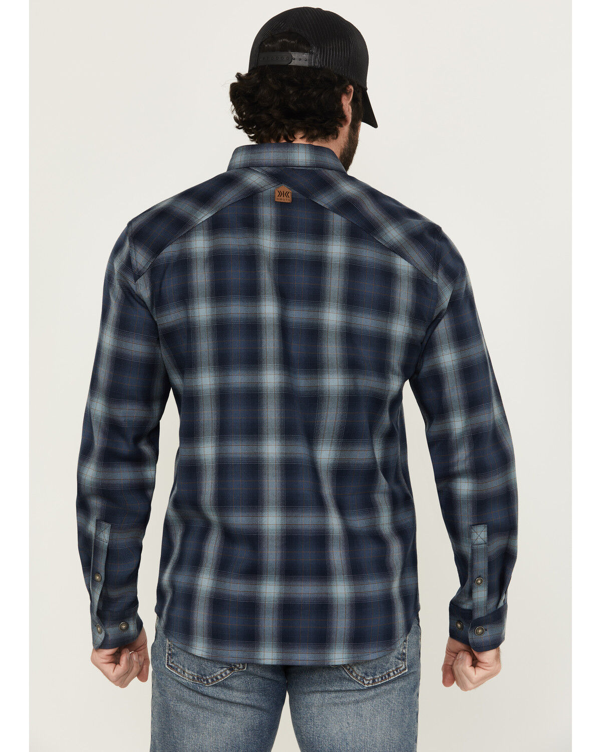 Dakota Grizzly Men's Landon Plaid Print Long Sleeve Button-Down Western Shirt