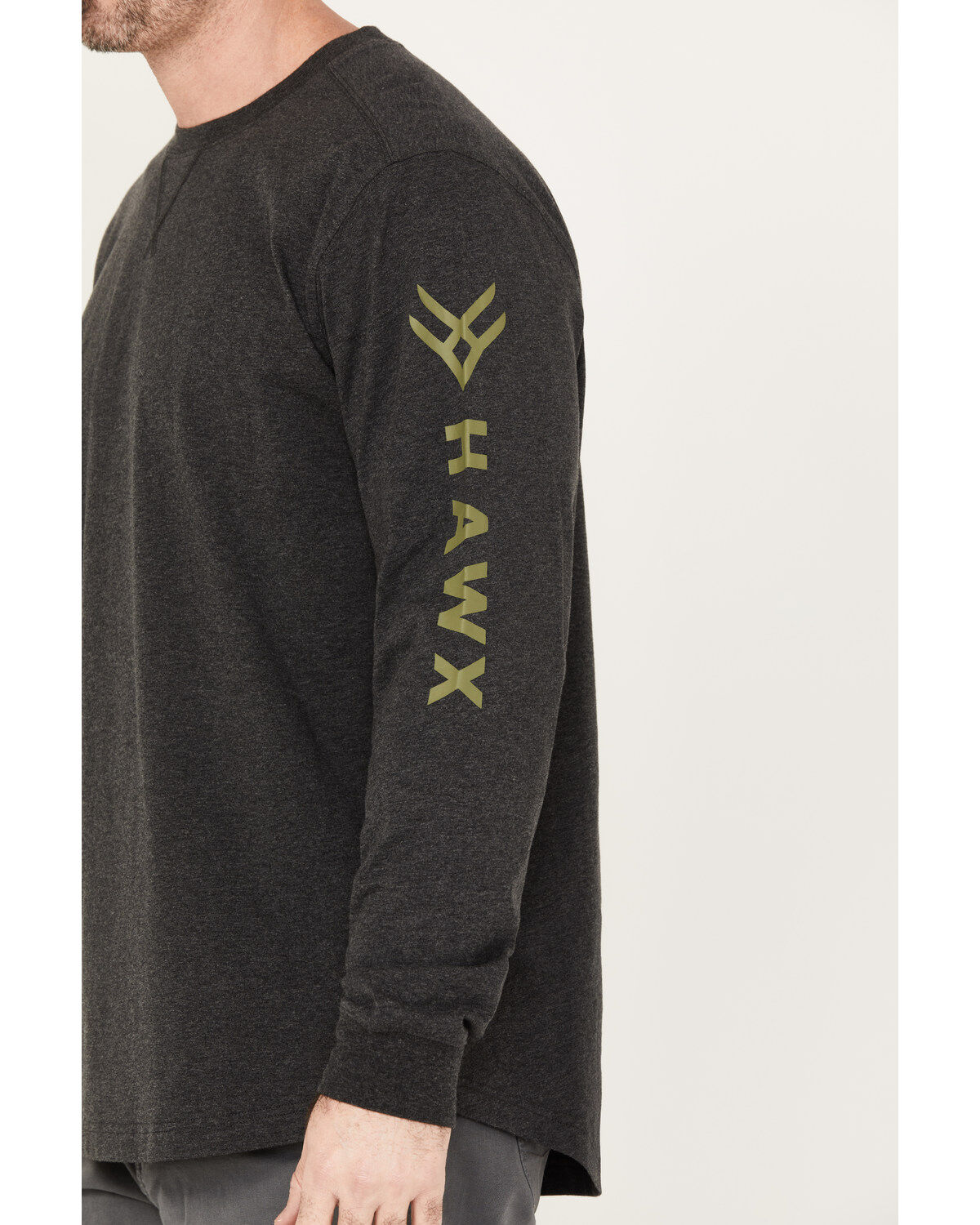Hawx Men's Logo Long Sleeve Work T-Shirt