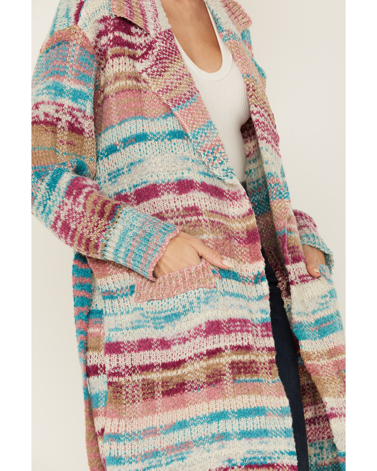 Room 34 Women's Color Block Cardigan