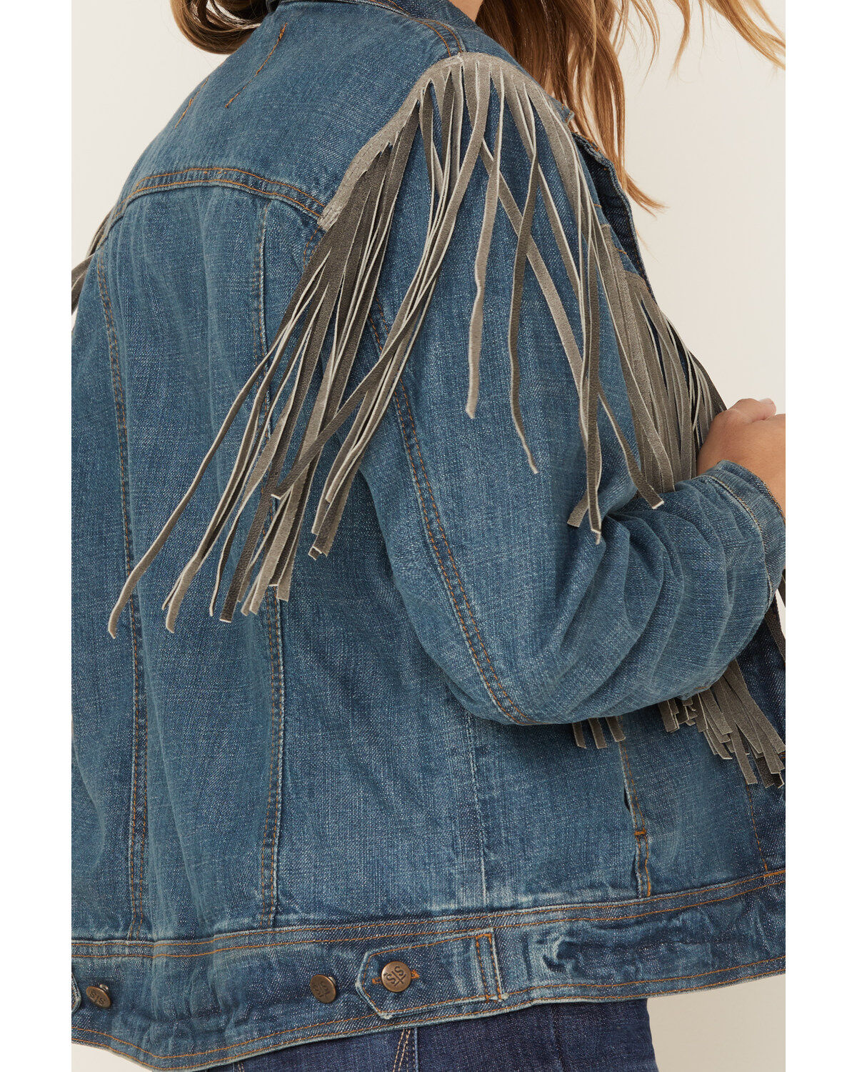 STS Ranchwear Women's Gretchen Fringe Denim Jacket