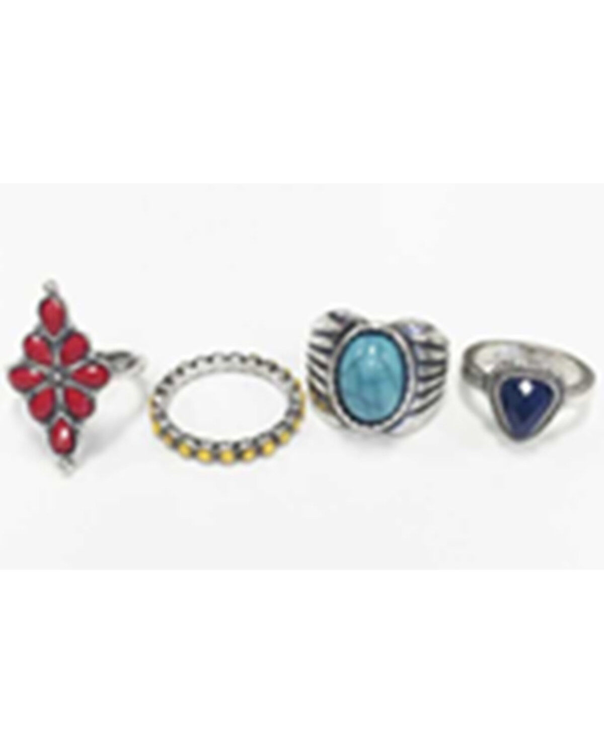 Shyanne Women's 4-piece Summer Nights Ring Set