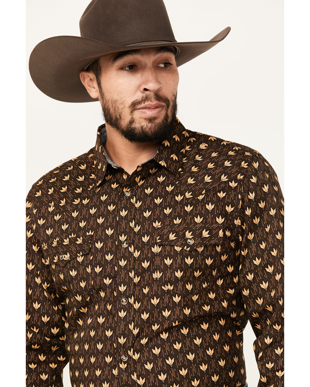 Cody James Men's Reign In Striped Print Long Sleeve Snap Western Shirt - Tall