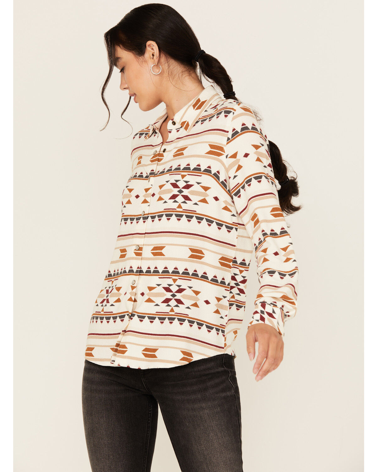 Idyllwind Women's Maplegrove Southwestern Print Long Sleeve Western Shirt