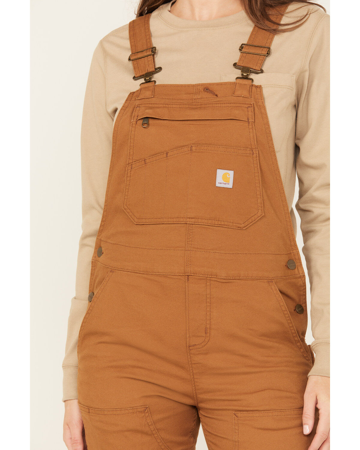 Carhartt Women's Loose Fit Canvas Bib Overalls