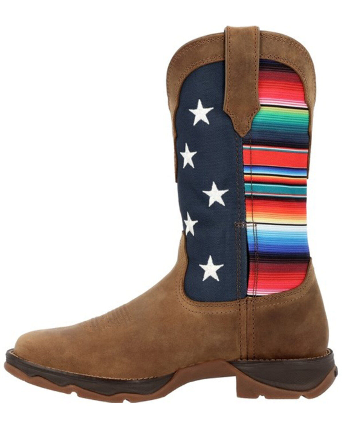 Durango Women's Lady Rebel® American Flag Serape Work Boots - Square Toe
