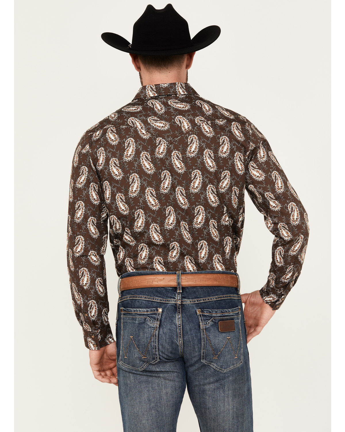 Cody James Men's Flea Market Paisley Print Long Sleeve Snap Western Shirt