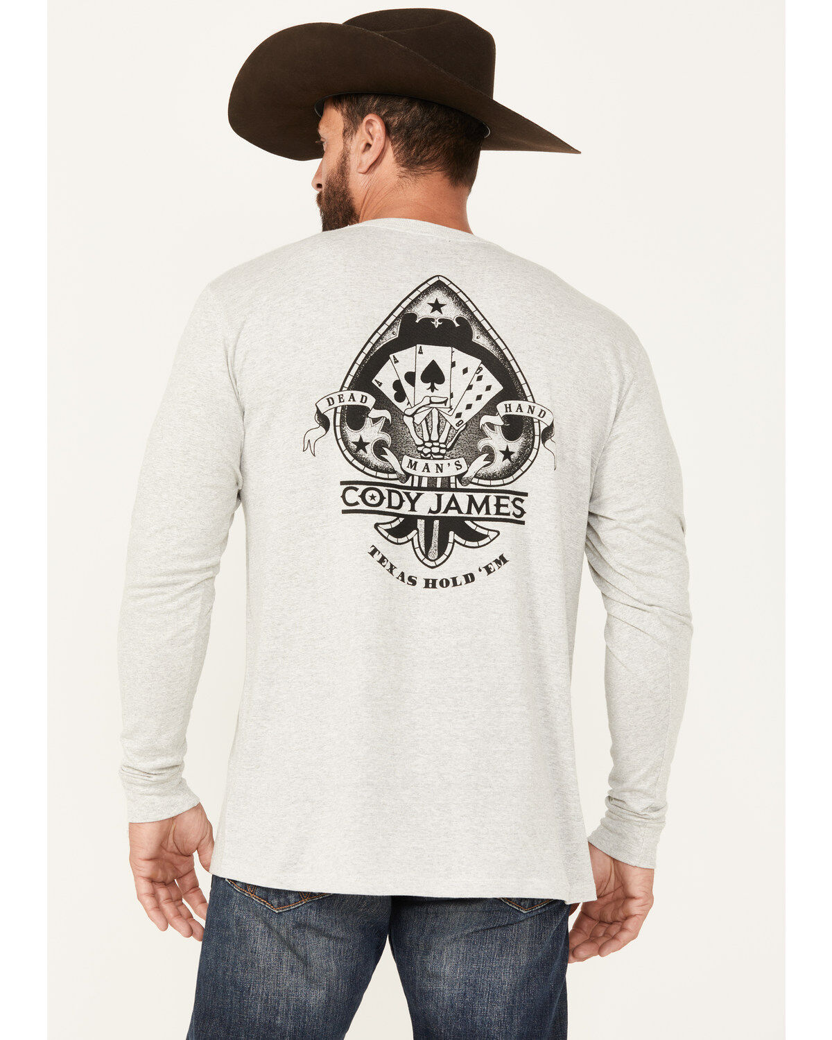 Cody James Men's Spades Long Sleeve Graphic T-Shirt