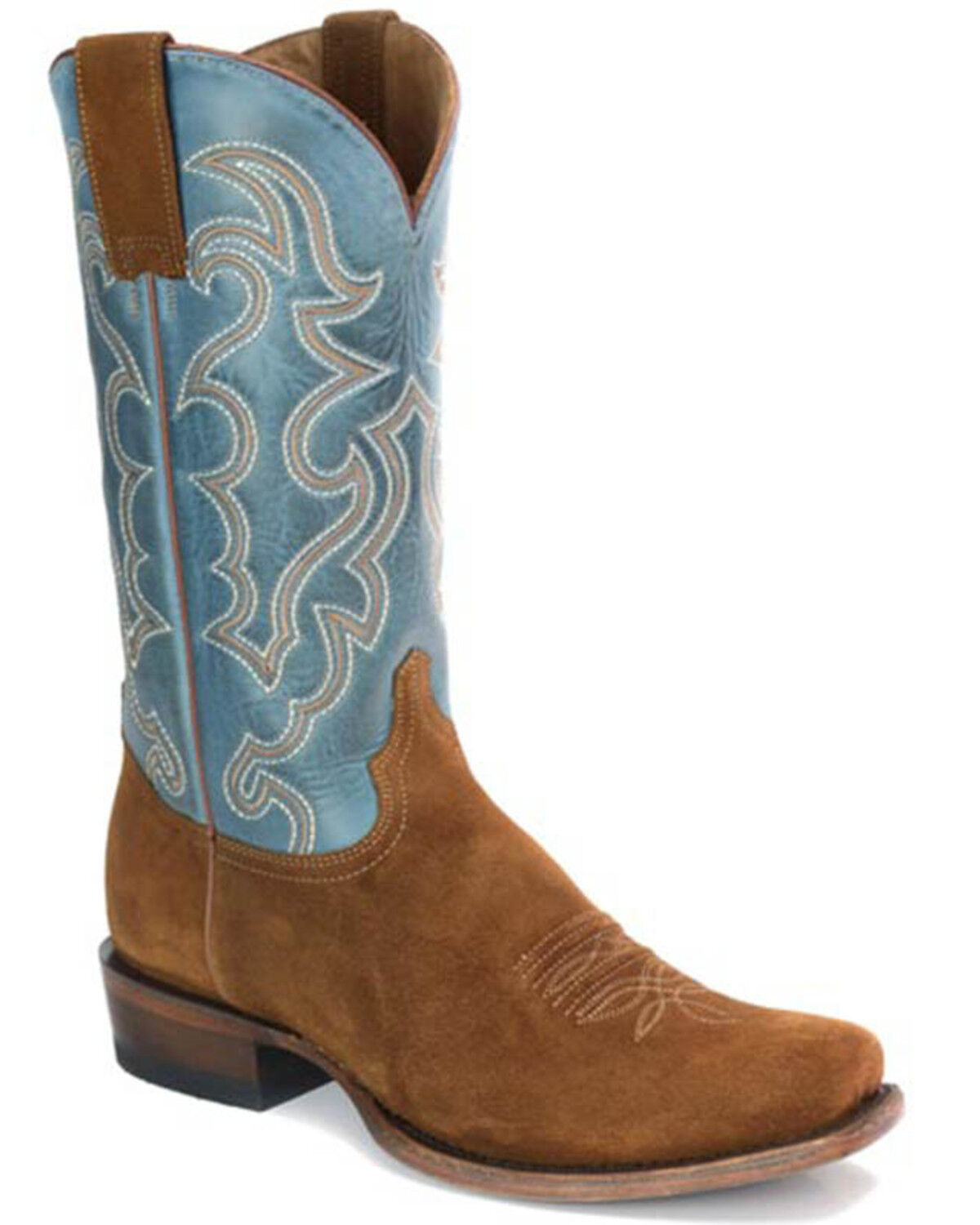 Stetson Men's Western Suede Tall Western Boots - Square Toe