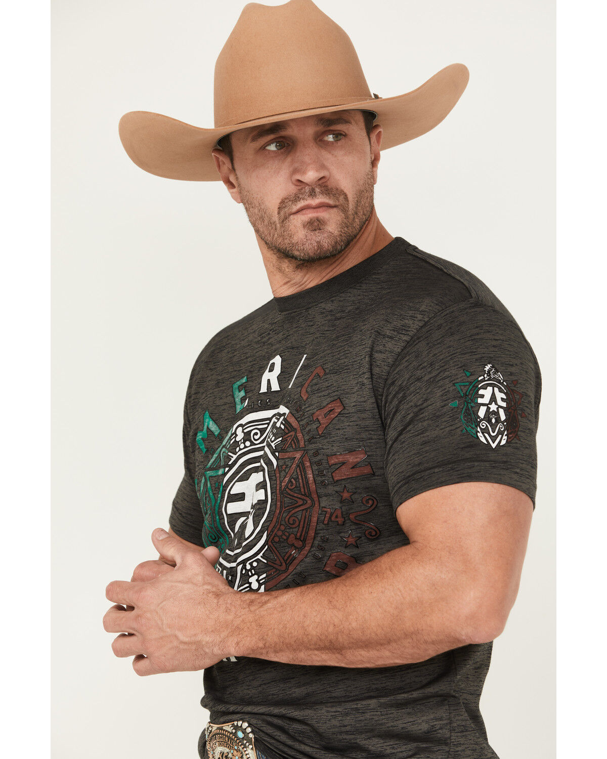 American Fighter Men's Devine Short Sleeve Graphic T-Shirt