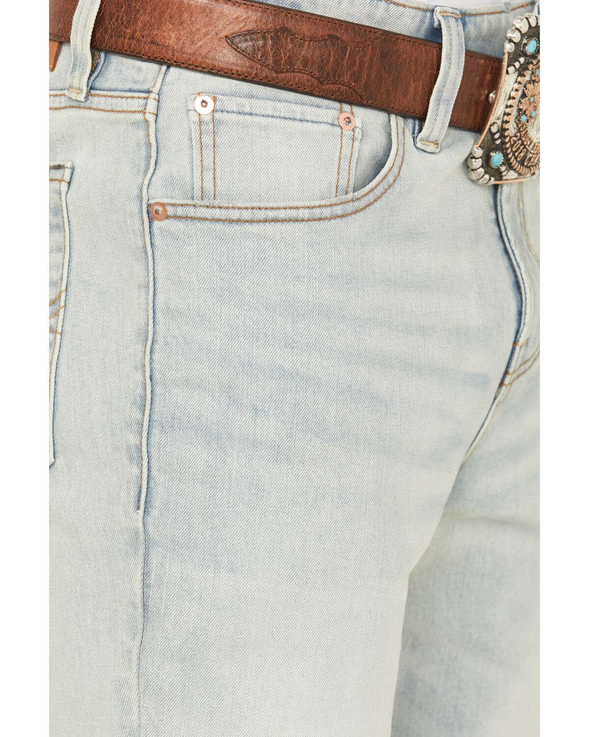 Blue Ranchwear Men's Savage Light Wash Slim Straight Stretch Denim Jeans
