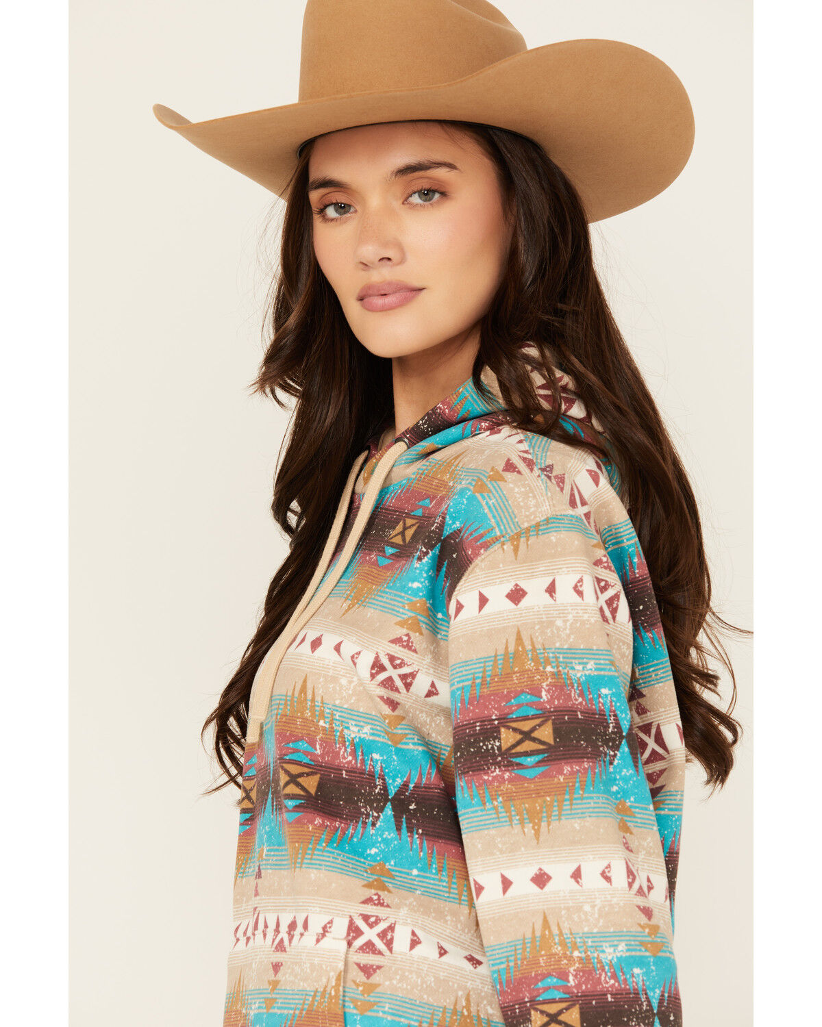 Ariat Women's Boot Barn Exclusive Southwestern Print Logo Hoodie
