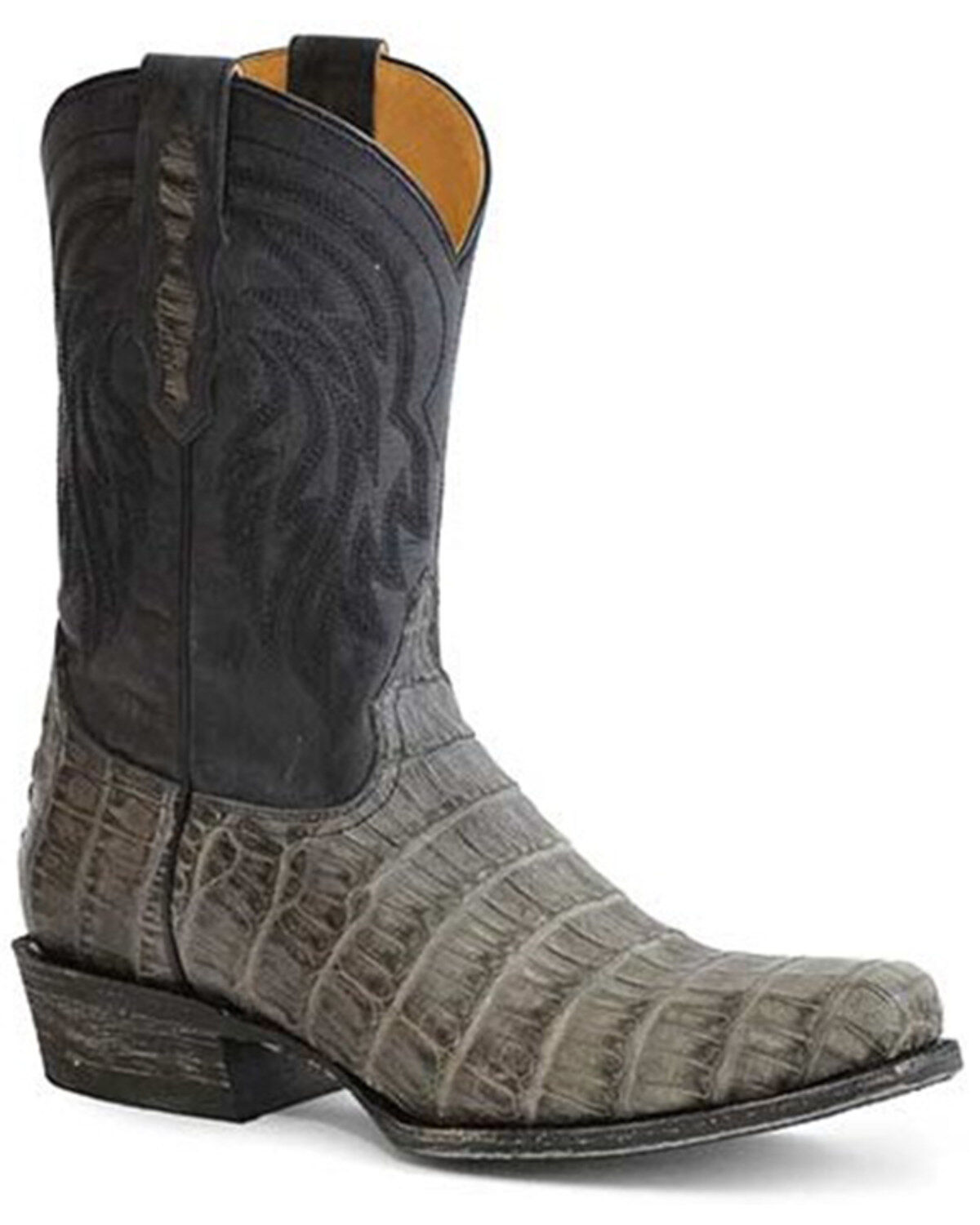 Roper Men's Cody Exotic Caiman Western Boots - Snip Toe