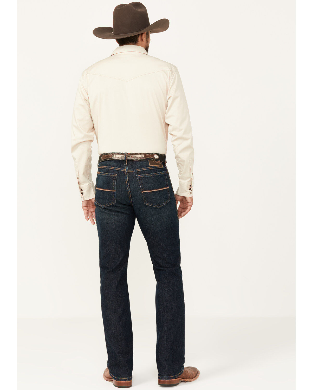 Ariat Men's M4 Blackstone Ray Dark Wash Relaxed Bootcut Pro Series Performance Denim Jeans