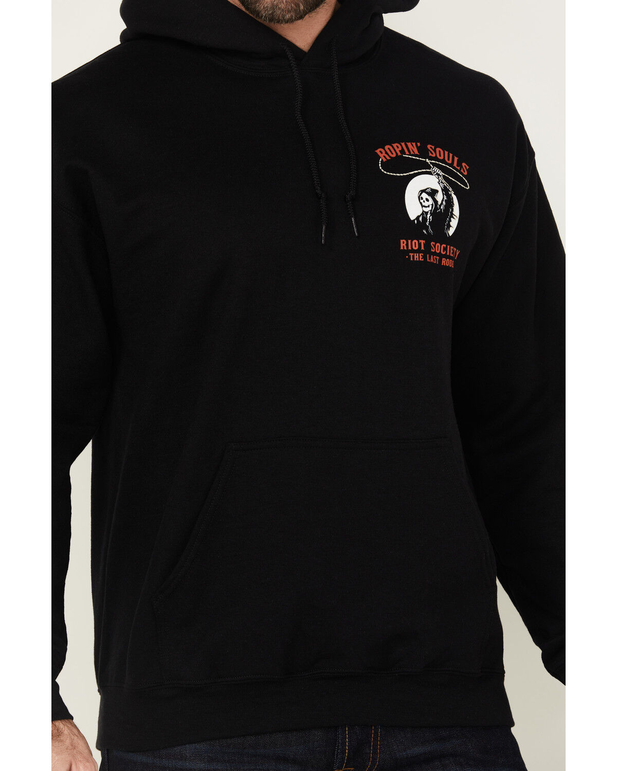 Riot Society Men's Boot Barn Exclusive Ropin' Souls Reaper Graphic Hooded Sweatshirt