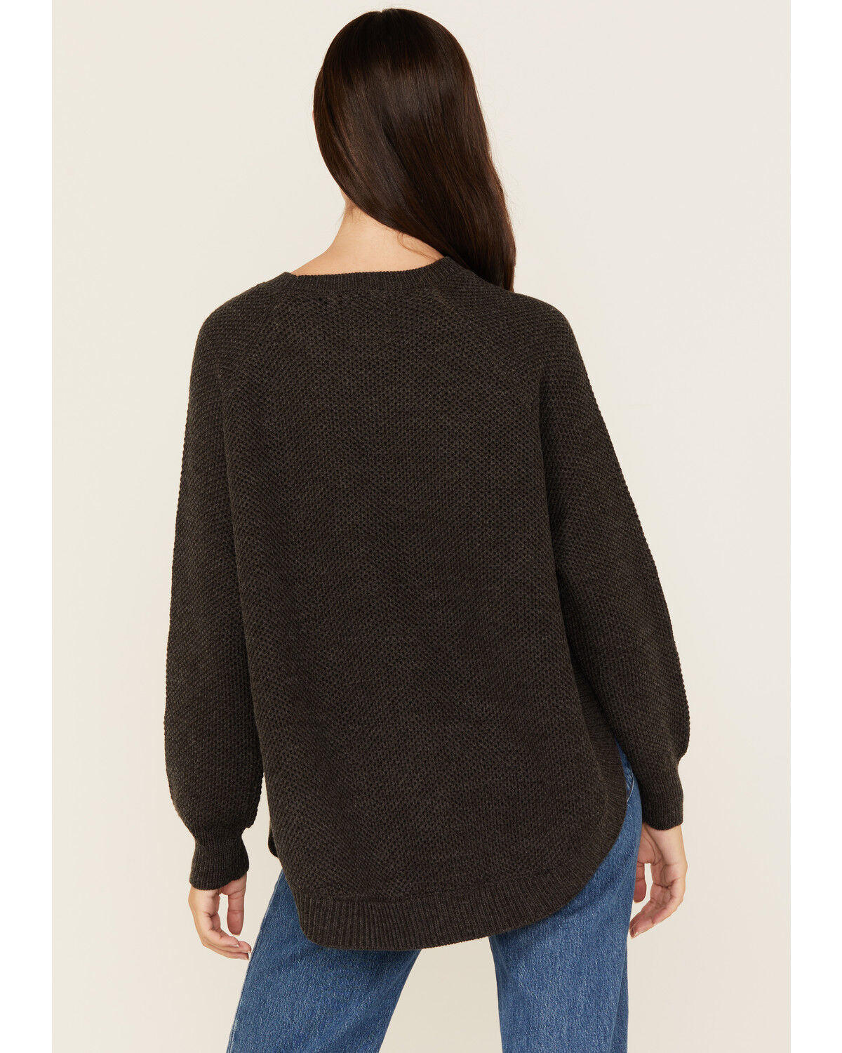 Cotton & Rye Women's Round Bottom Textured Sweater