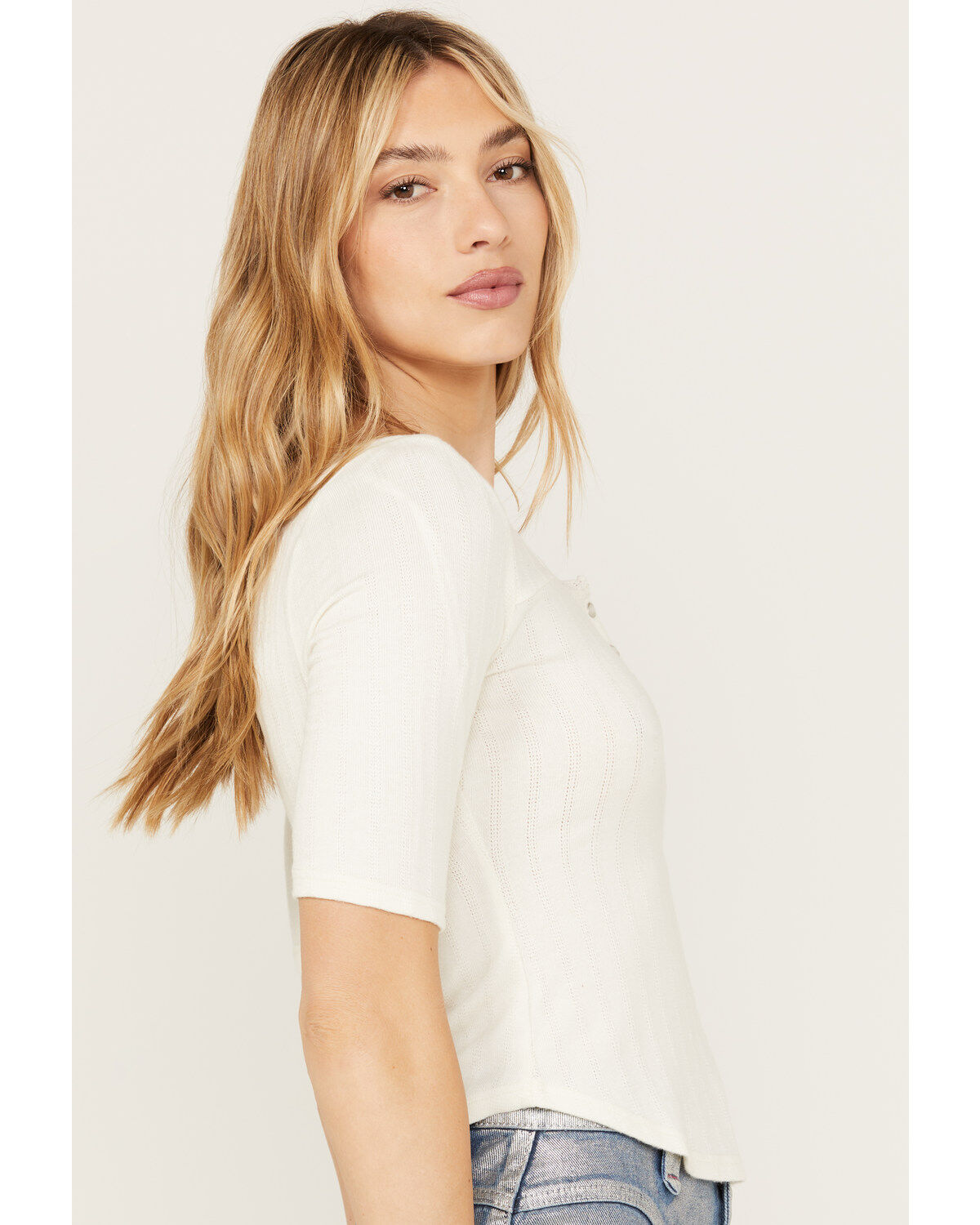 Idyllwind Women's Lucy Square Neck Henley Shirt