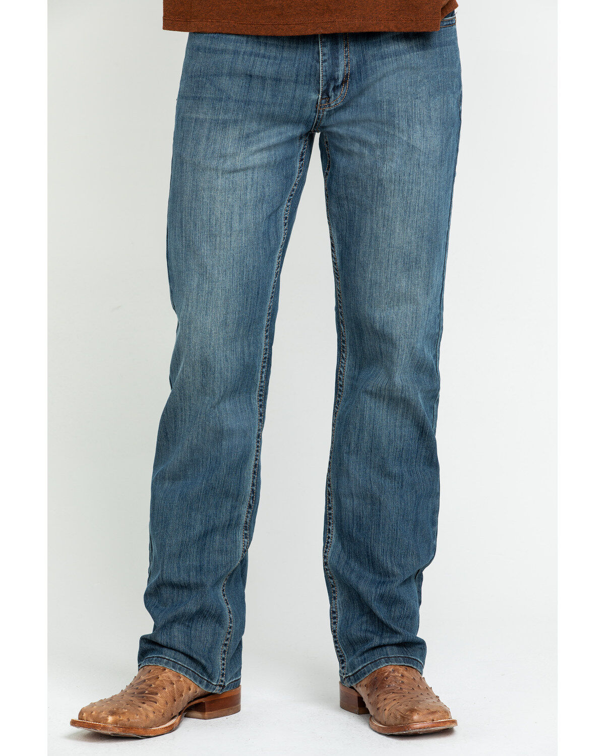 Cody James Men's Bozeman Medium Wash Slim Bootcut Stretch Denim Jeans