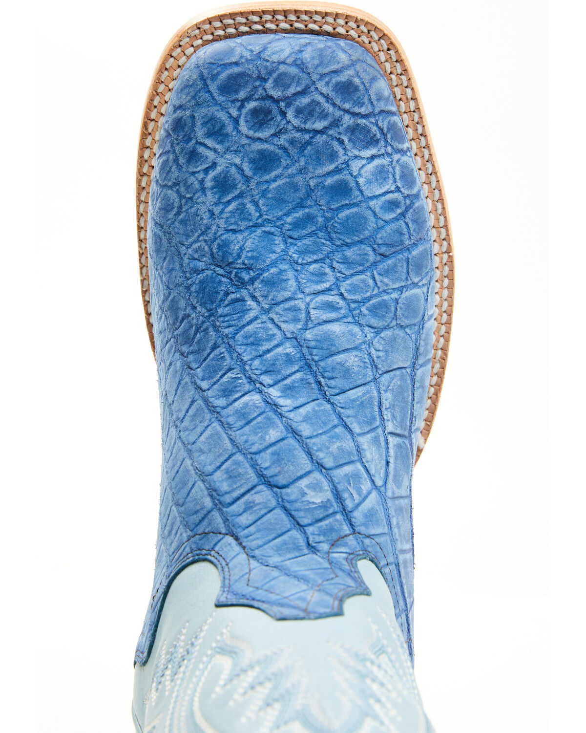 El Dorado Men's Exotic American Alligator Western Boots - Broad Square Toe