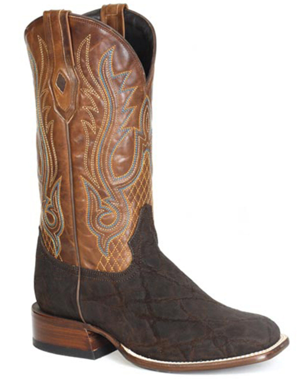Stetson Men's Thunder Exotic Elephant Western Boots - Broad Square Toe