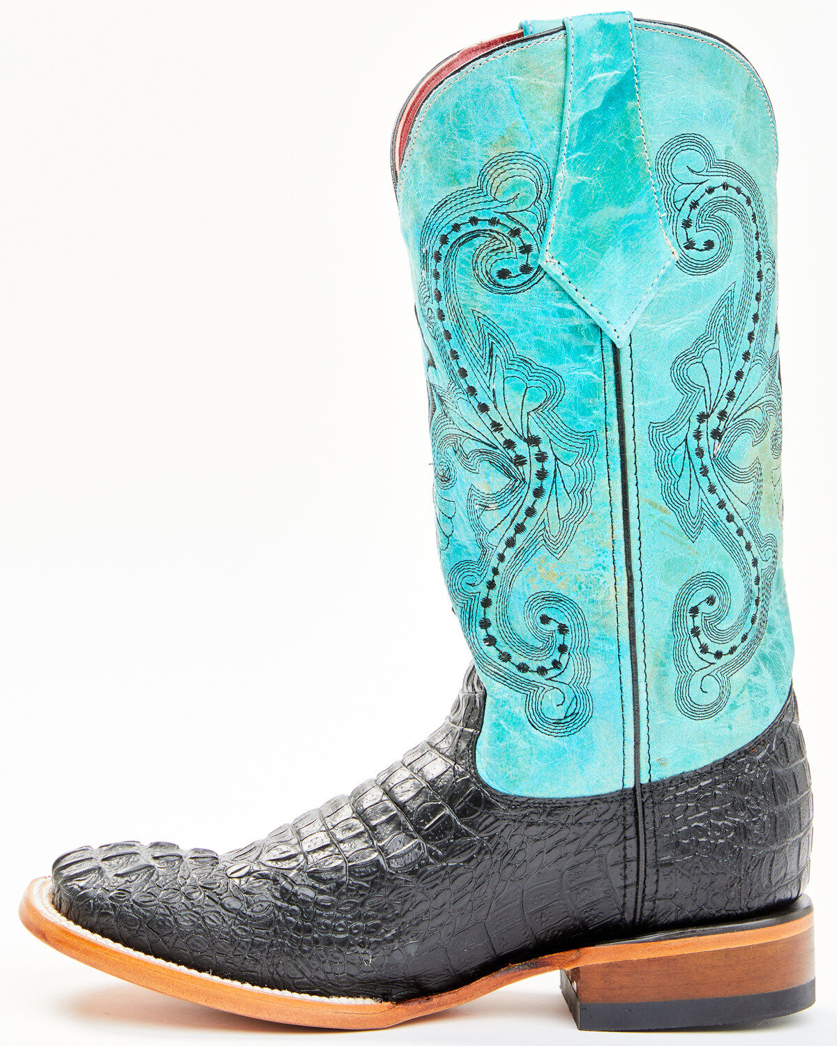 Ferrini Women's Caiman Tail Print Western Boots