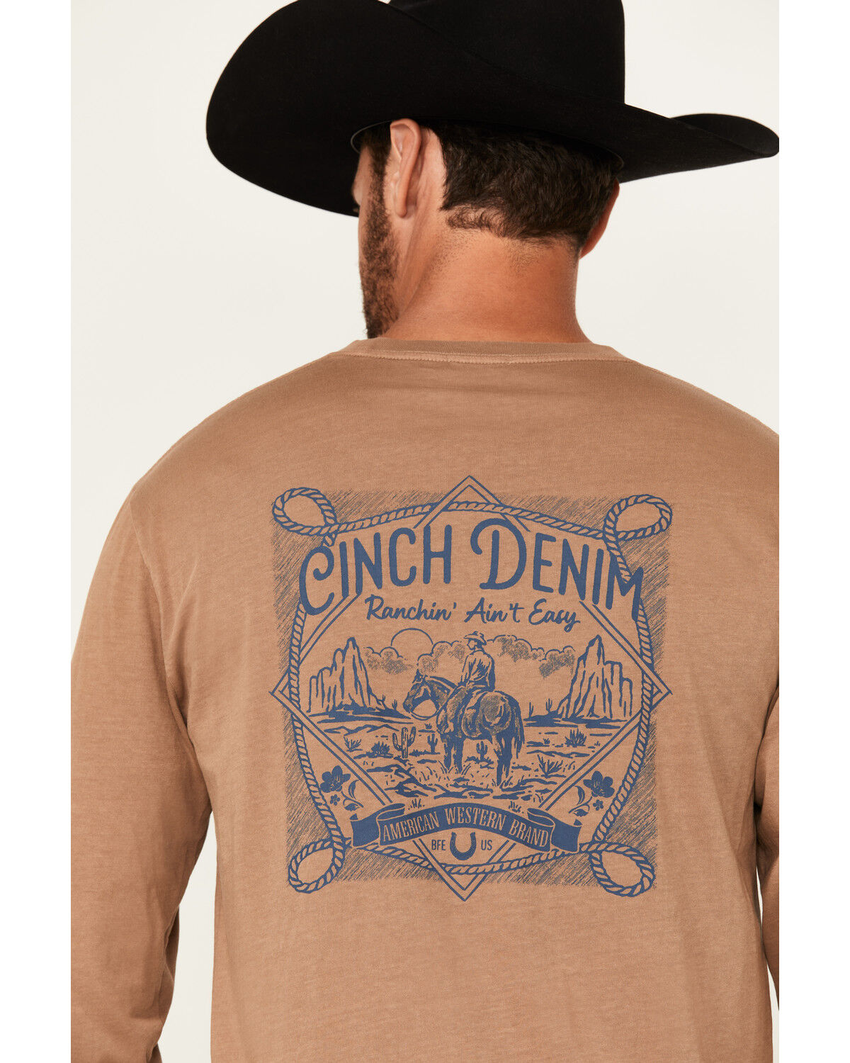 Cinch Men's Cowboy Long Sleeve Graphic T-Shirt