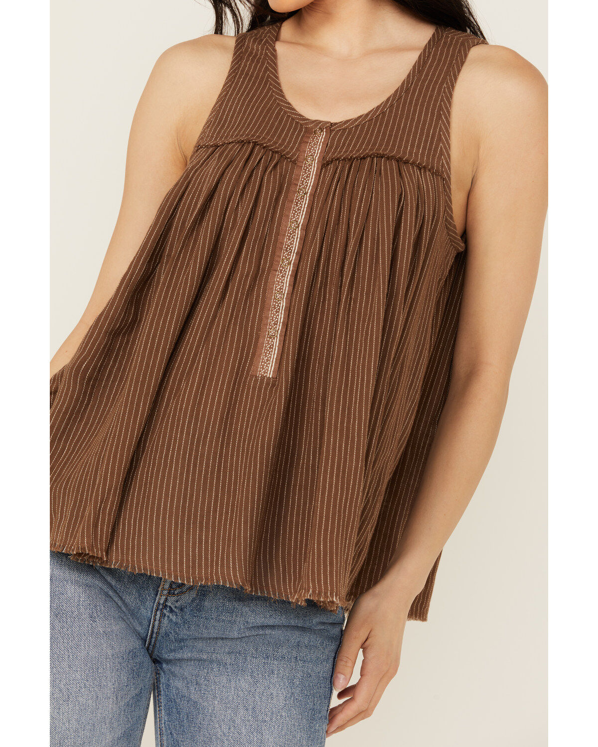 Cleo + Wolf Women's Betty Striped Print Tank Top