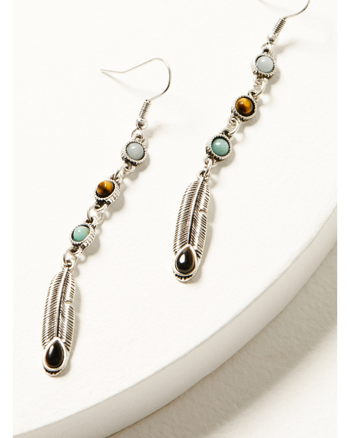 Shyanne Women's Juniper Sky Feather Jewelry Set - 2 Piece