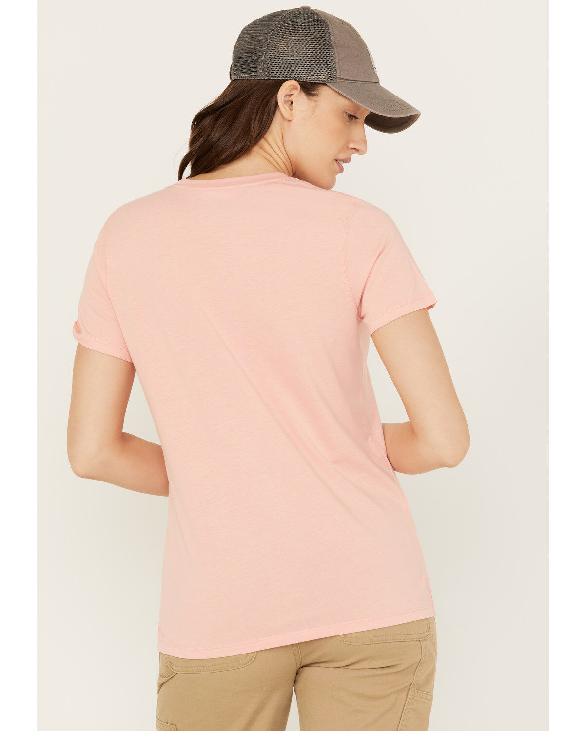 Carhartt Women's Relaxed Fit Lightweight Short Sleeve V Neck T-Shirt