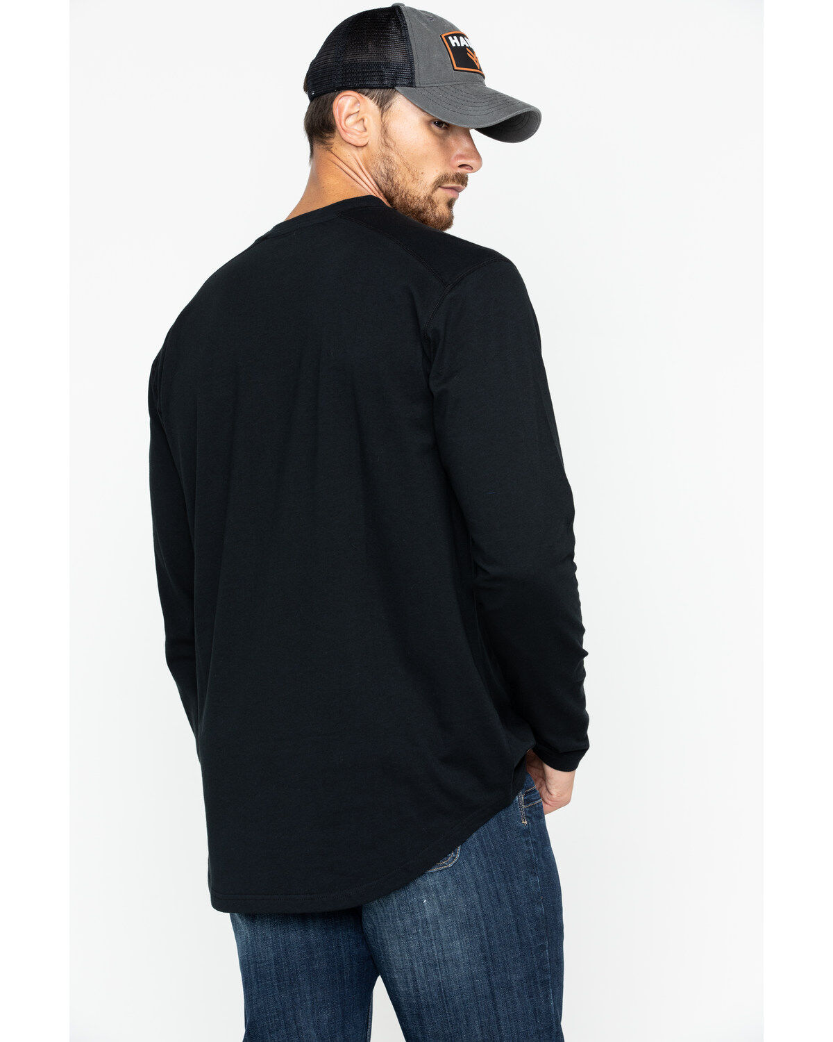 Hawx Men's Logo Crew Long Sleeve Work T-Shirt - Tall