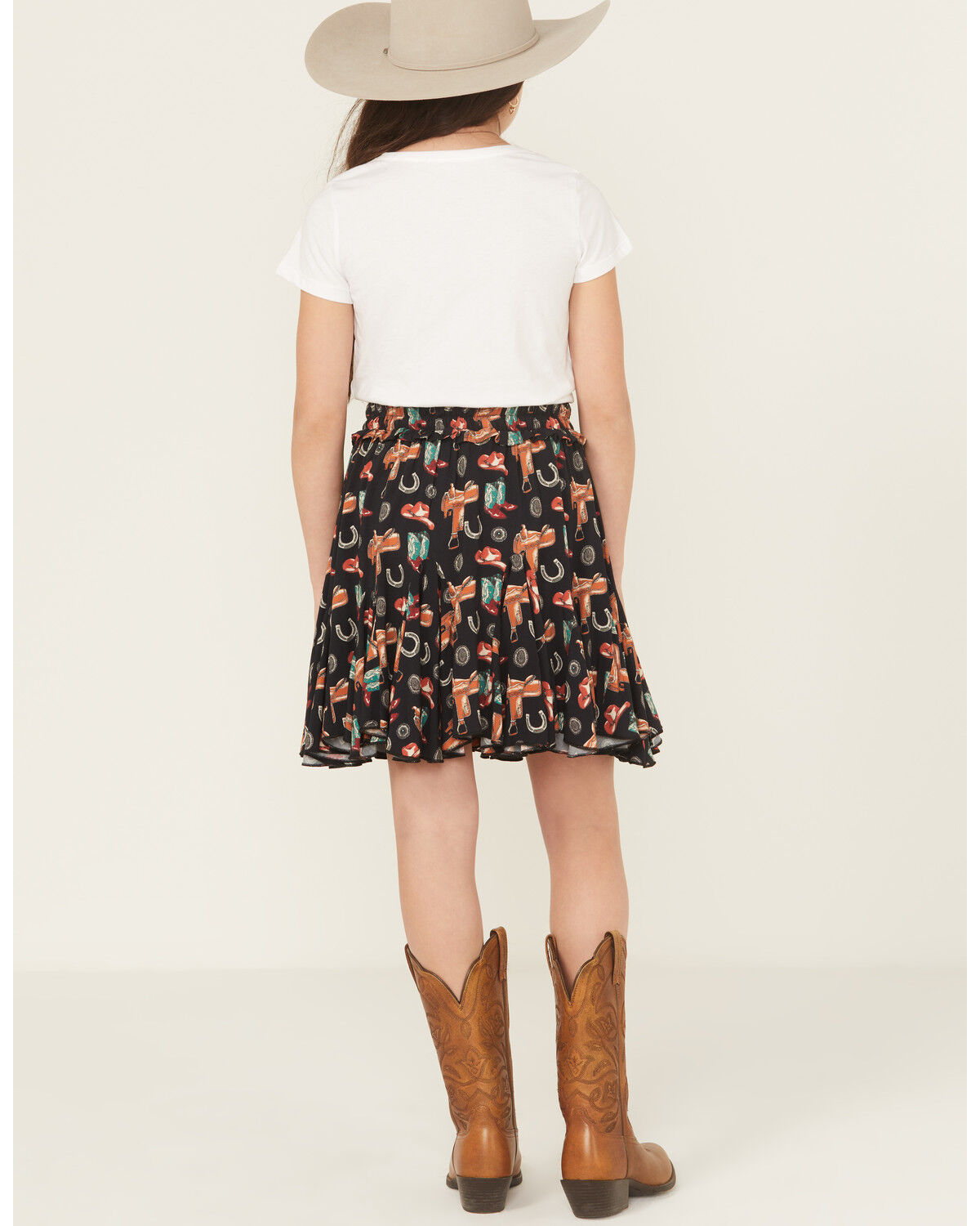 Panhandle Girls' Western Printed Skirt