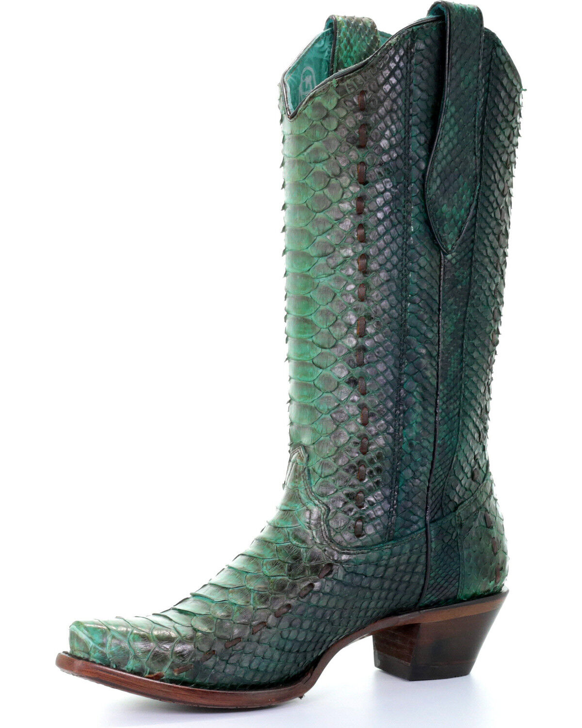 Corral Women's Full Python Woven Western Boots - Snip Toe