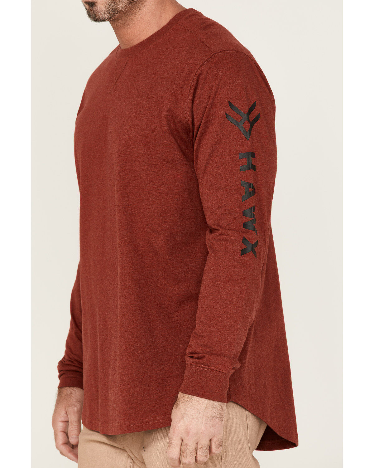 Hawx Men's Logo Graphic Long Sleeve Work T-Shirt