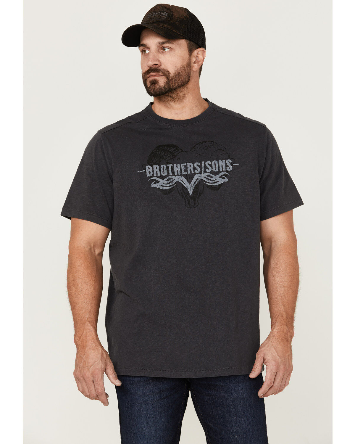 Brothers and Sons Men's Badlands Ram Graphic T-Shirt