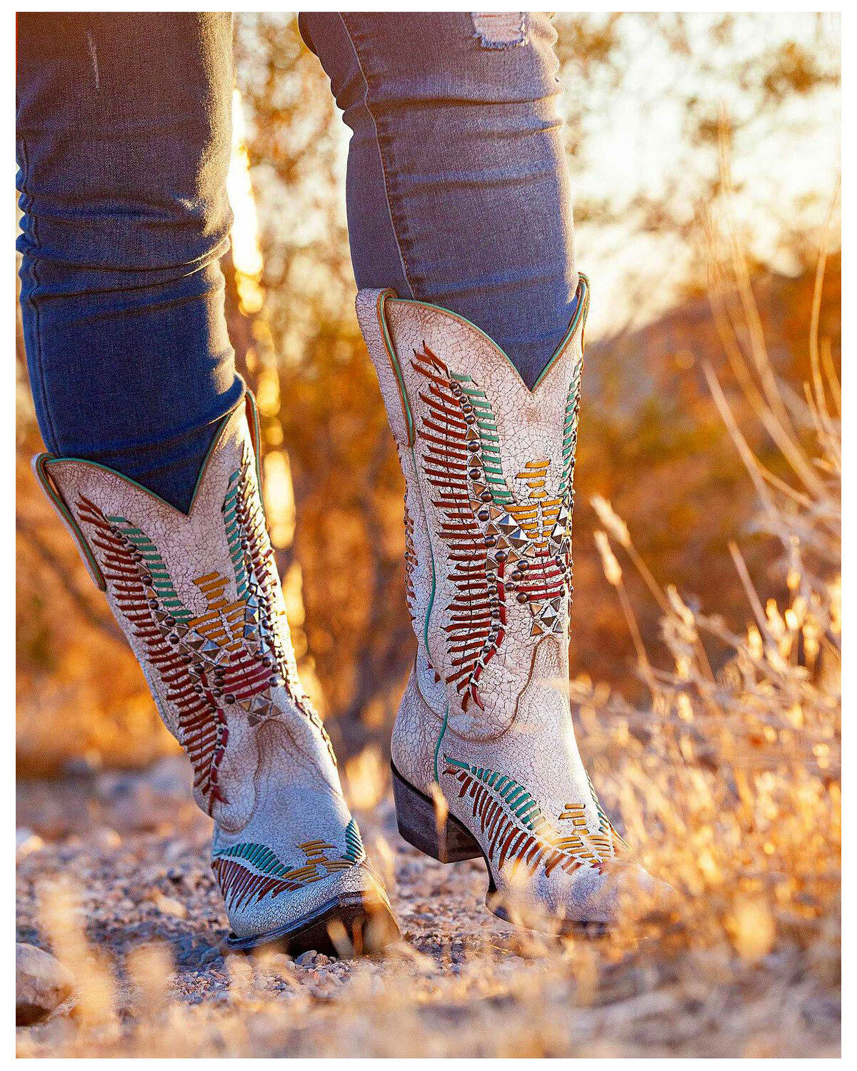 Old Gringo Women's Harper Hand Woven Western Boots - Snip Toe