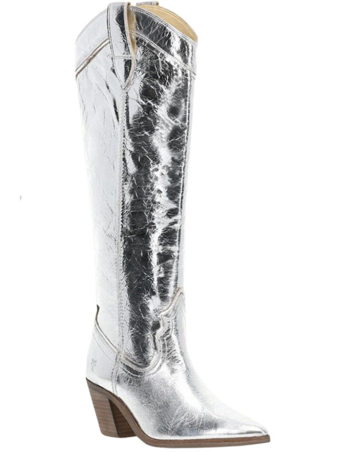 Frye Women's Sara Metallic Tall Western Boots - Round Toe