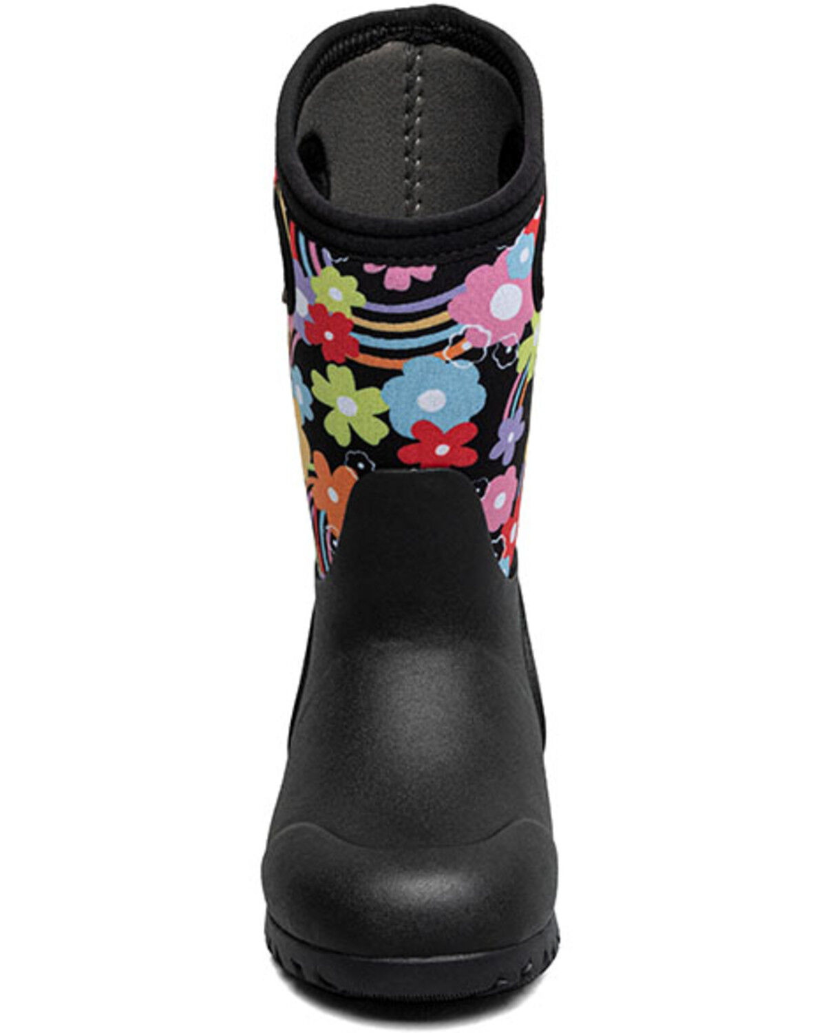 Bogs Girls' York Groovy Rainbow Waterproof Boots - Round Toe