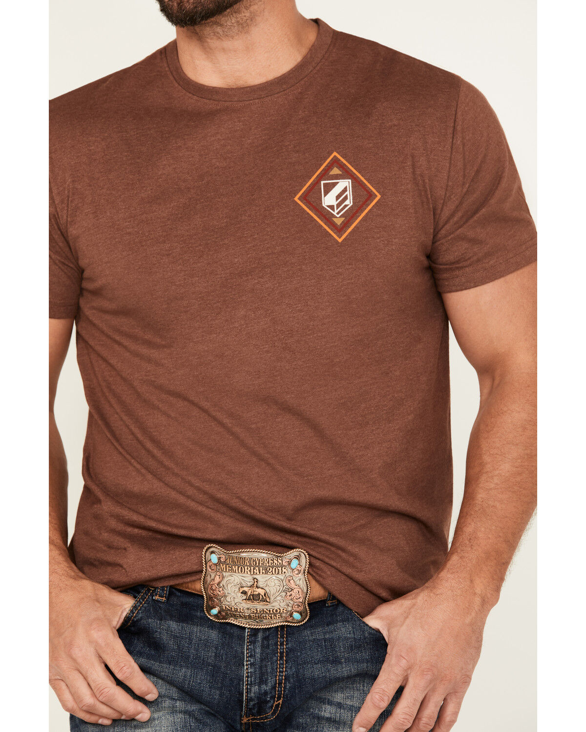 RANK 45® Men's Jarred Southwestern Logo Short Sleeve Graphic T-Shirt