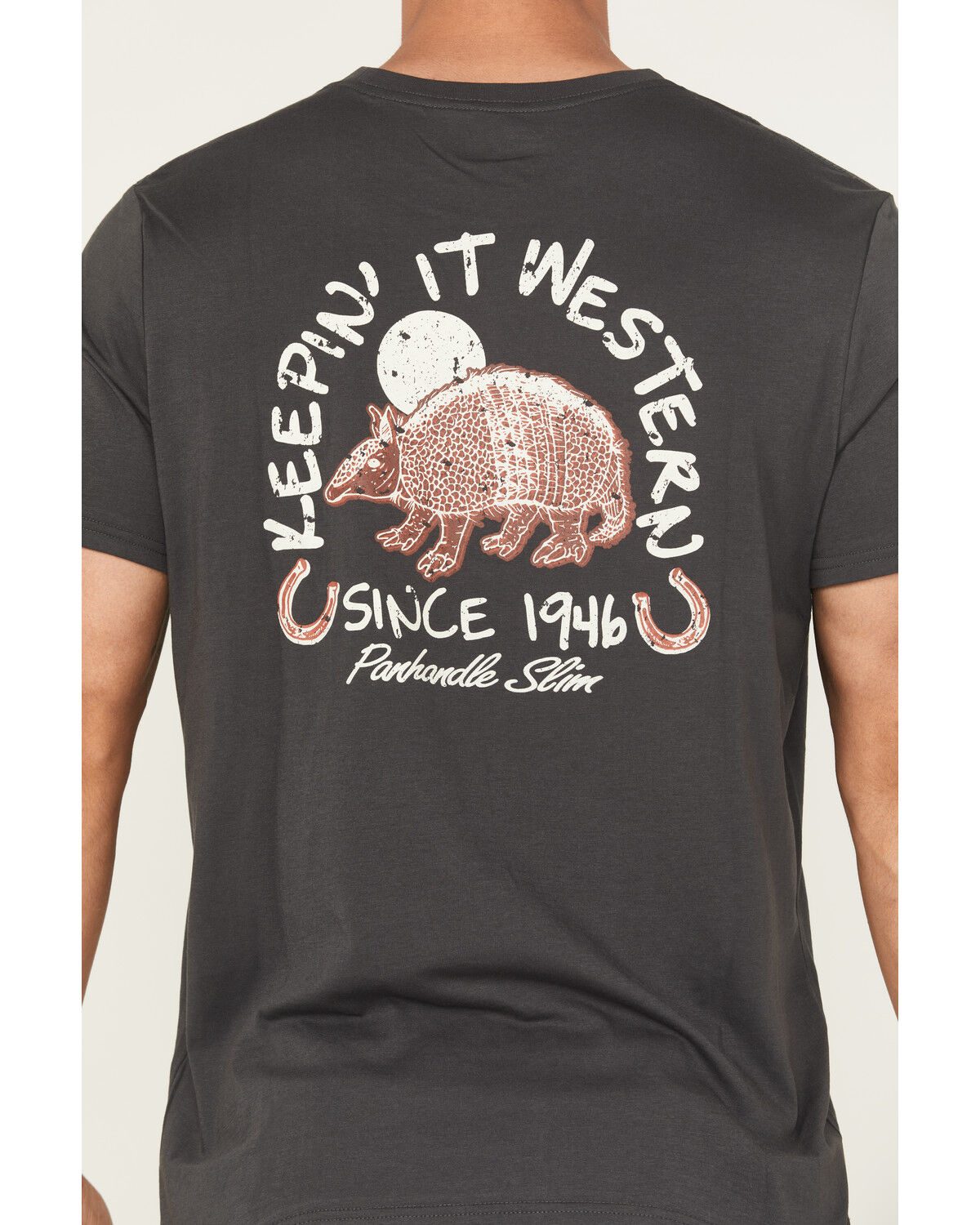 Panhandle Slim Men's Armadillo Short Sleeve Graphic T-Shirt