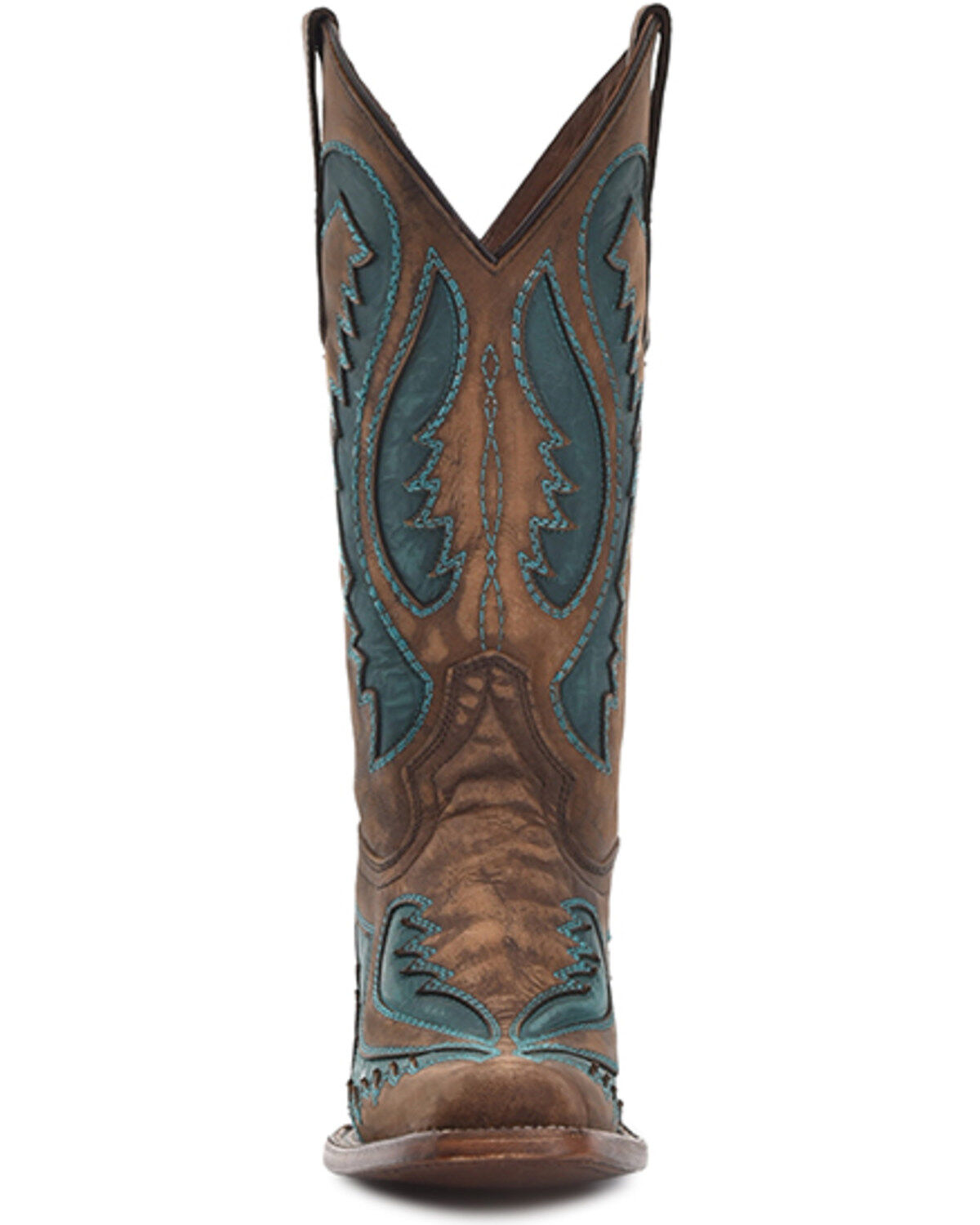 Circle G Women's Inlay Embroidered Western Boots - Square Toe