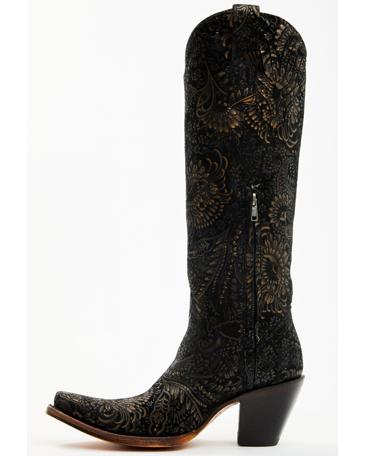 Corral Women's Floral Tall Western Boots - Snip Toe