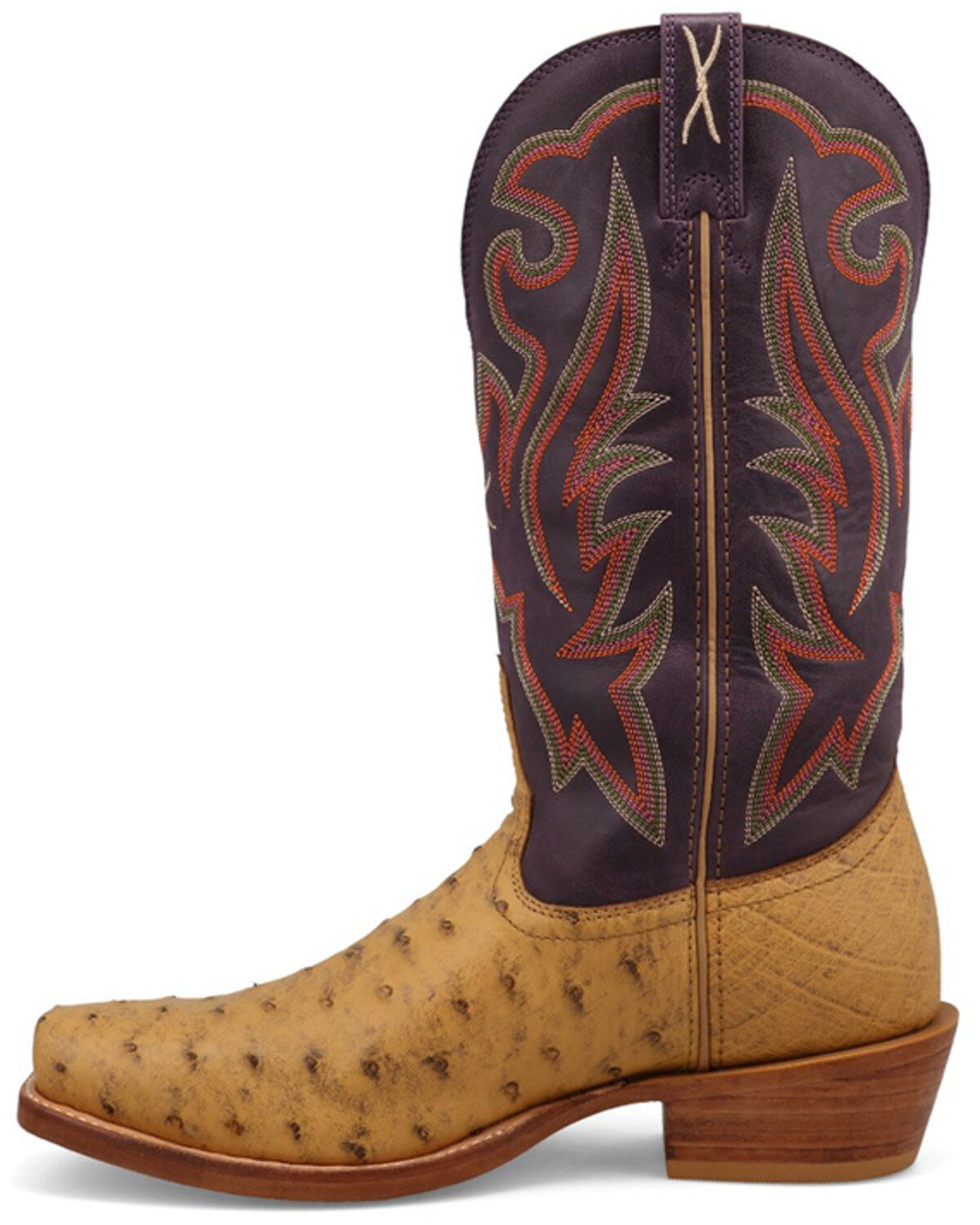 Twisted X Men's 13" Reserve Exotic Full-Quill Ostrich Western Boots - Square Toe