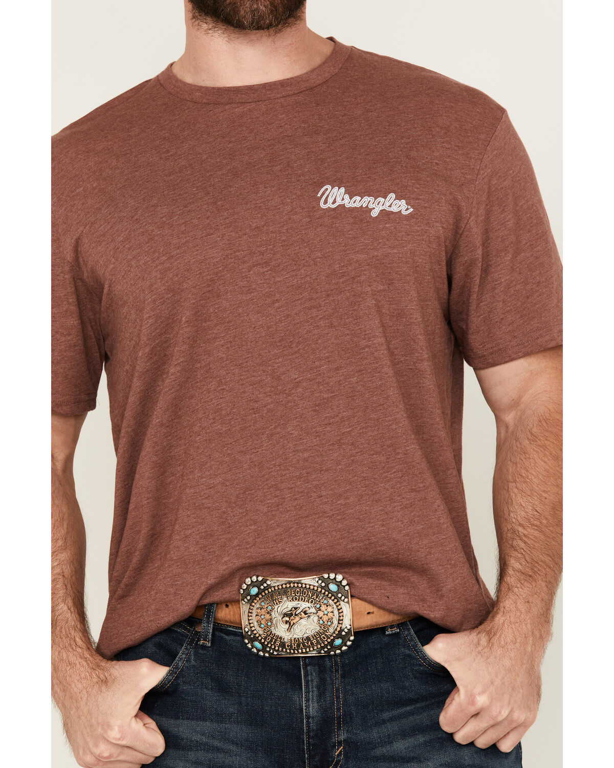 Wrangler Men's Cowboy Logo Short Sleeve Graphic T-Shirt