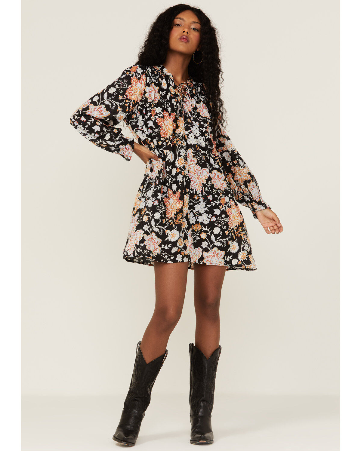 Revel Women's Floral A-Line Mini Dress