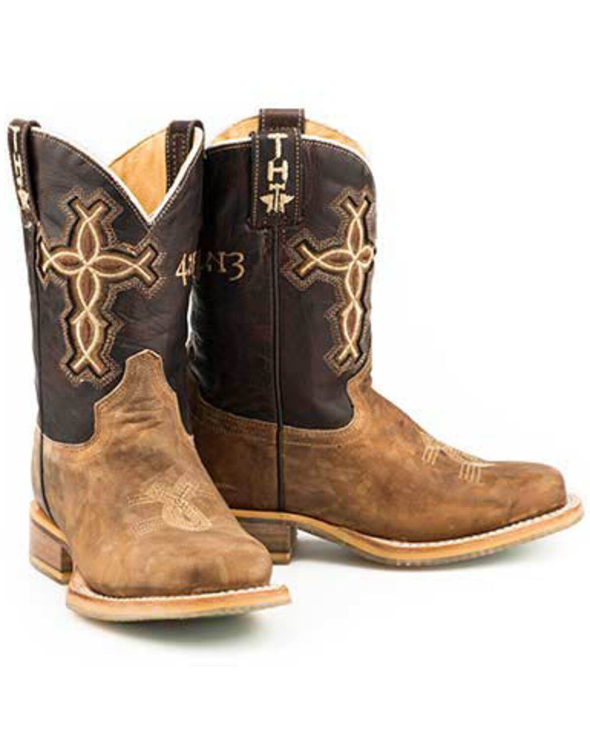 Tin Haul Boys' I Believe Western Boots - Square Toe