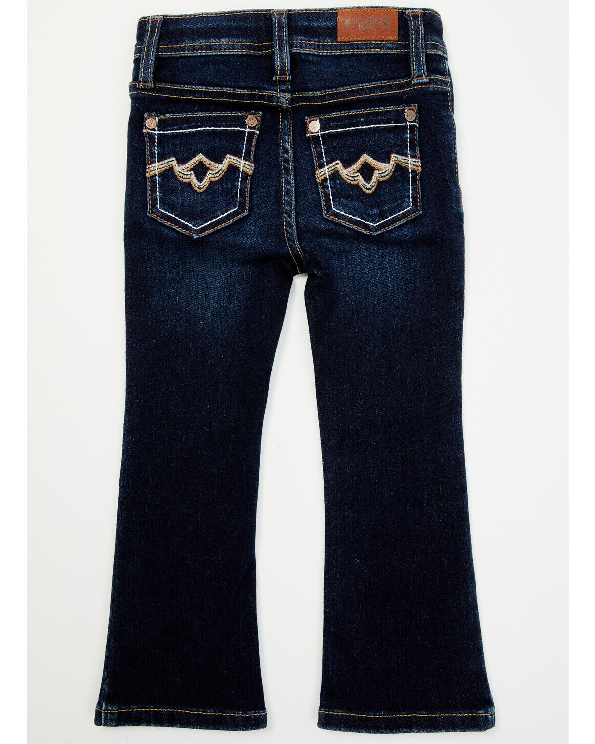 Shyanne Toddler Girls' Tulsa Dark Wash Bootcut Comfort Stretch Denim Riding Jeans