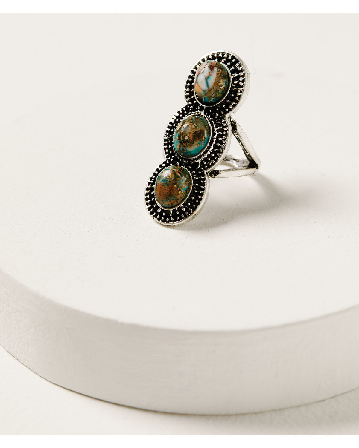 Shyanne Women's Mystic Summer Tiered Concho Statement Ring