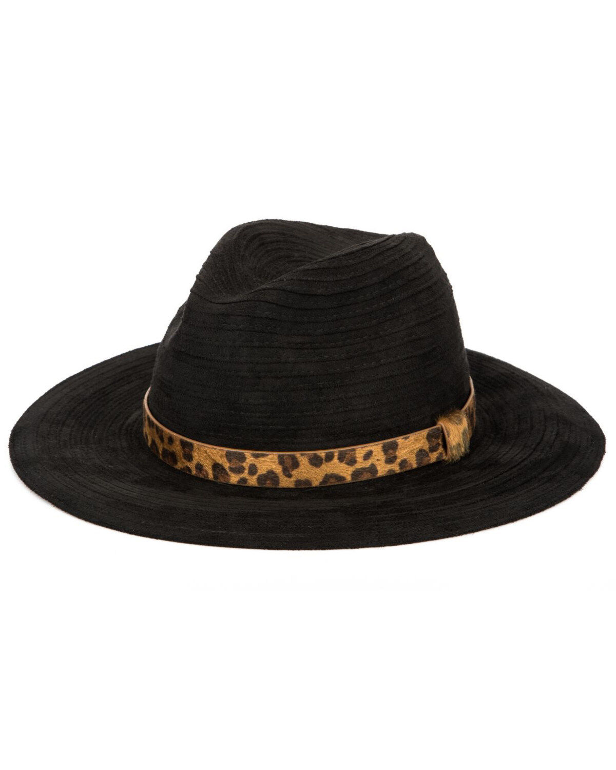 San Diego Hat Company Women's Leopard Band Fedora