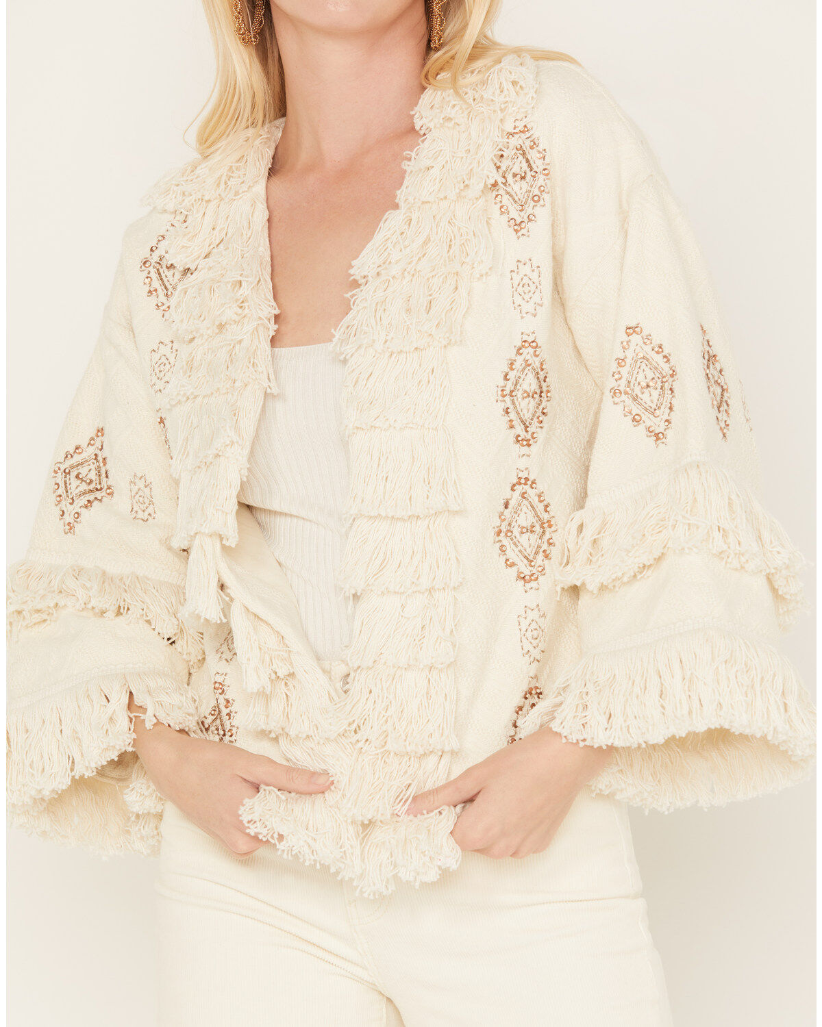 Shyanne Women's Fringe Embellished Jacket