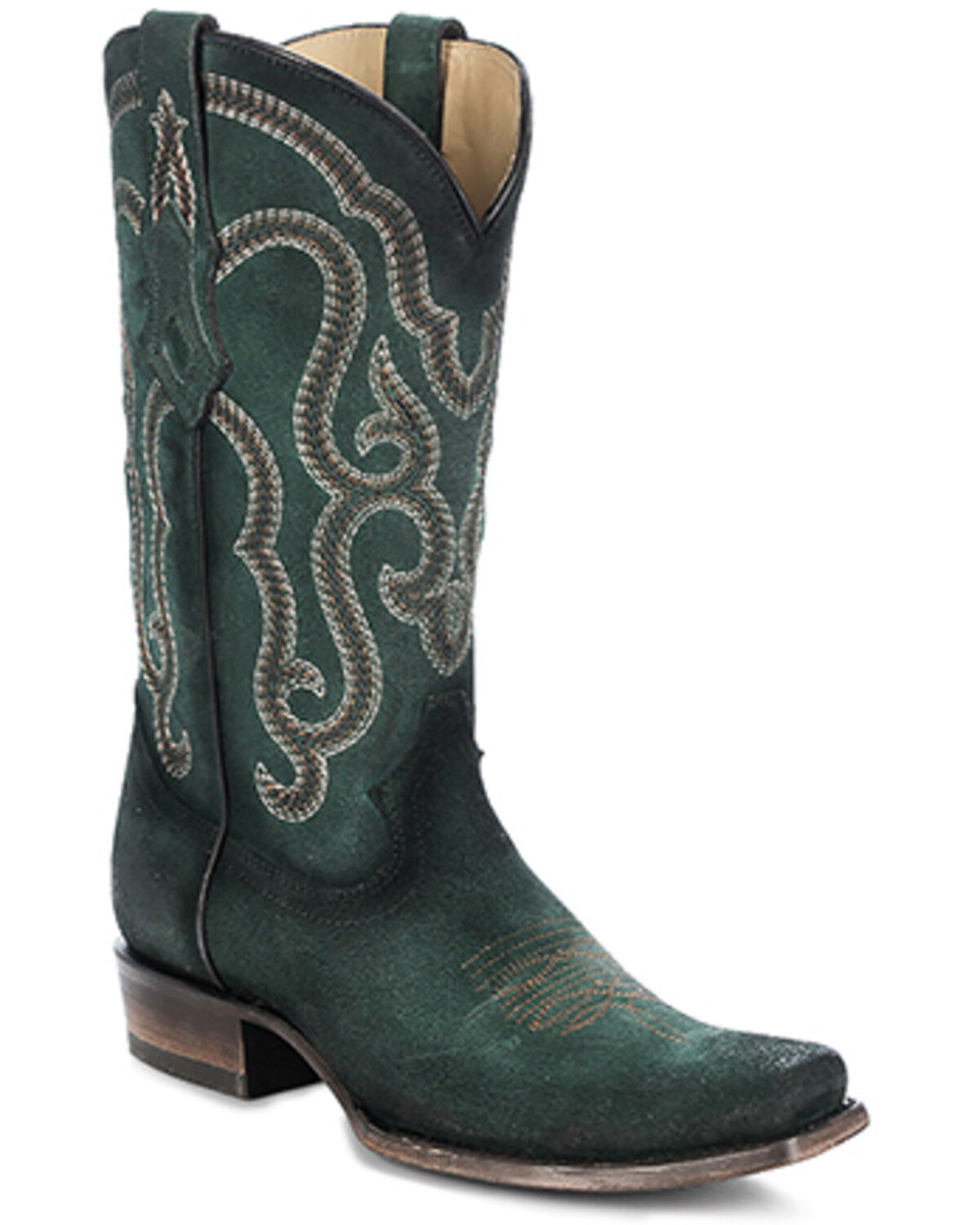 Corral Men's Roughout Embroidered Western Boots - Square Toe