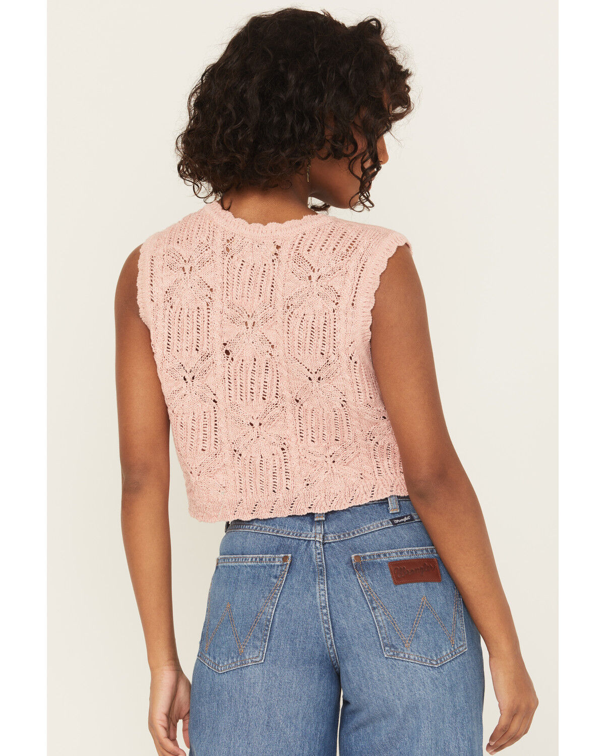 Shyanne Women's Metallic Cinch-Front Sweater Tank